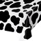 Party Central Pack of 6 White and Black Cow Print Decorative Dining Table Cloth 108"